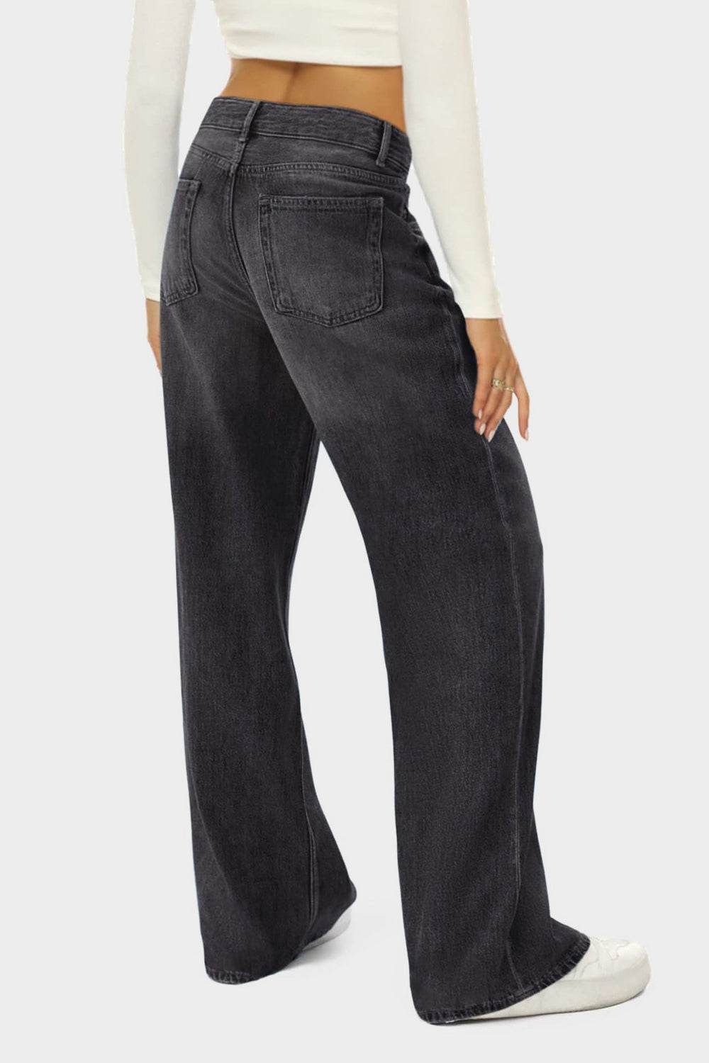 High Waist Wide Leg Jeans - UnLaced Boutique