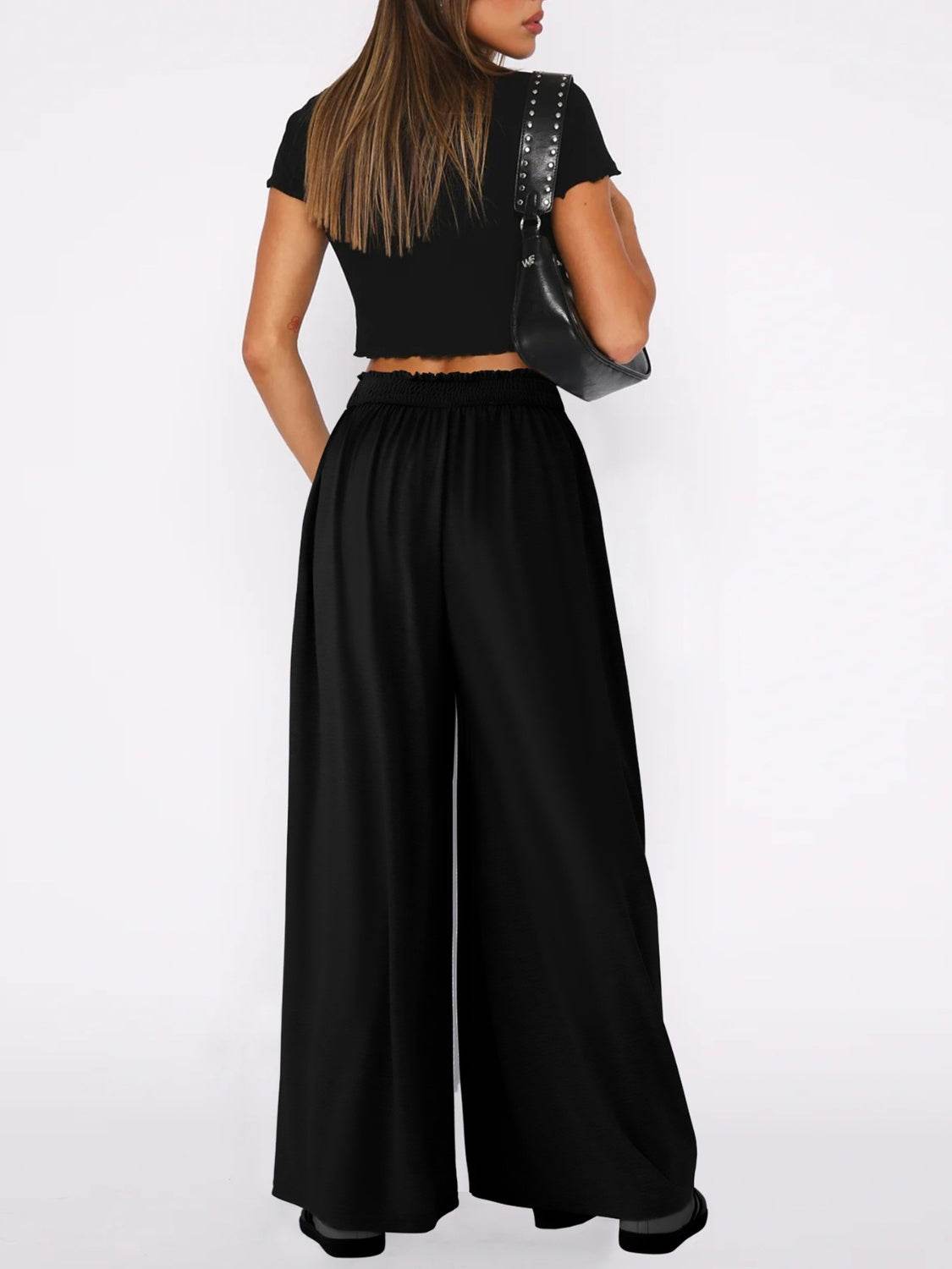 High Waist Wide Leg Pants - UnLaced Boutique