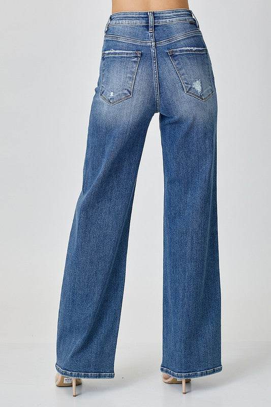 RISEN High Waist Jeans with Pockets - UnLaced Boutique