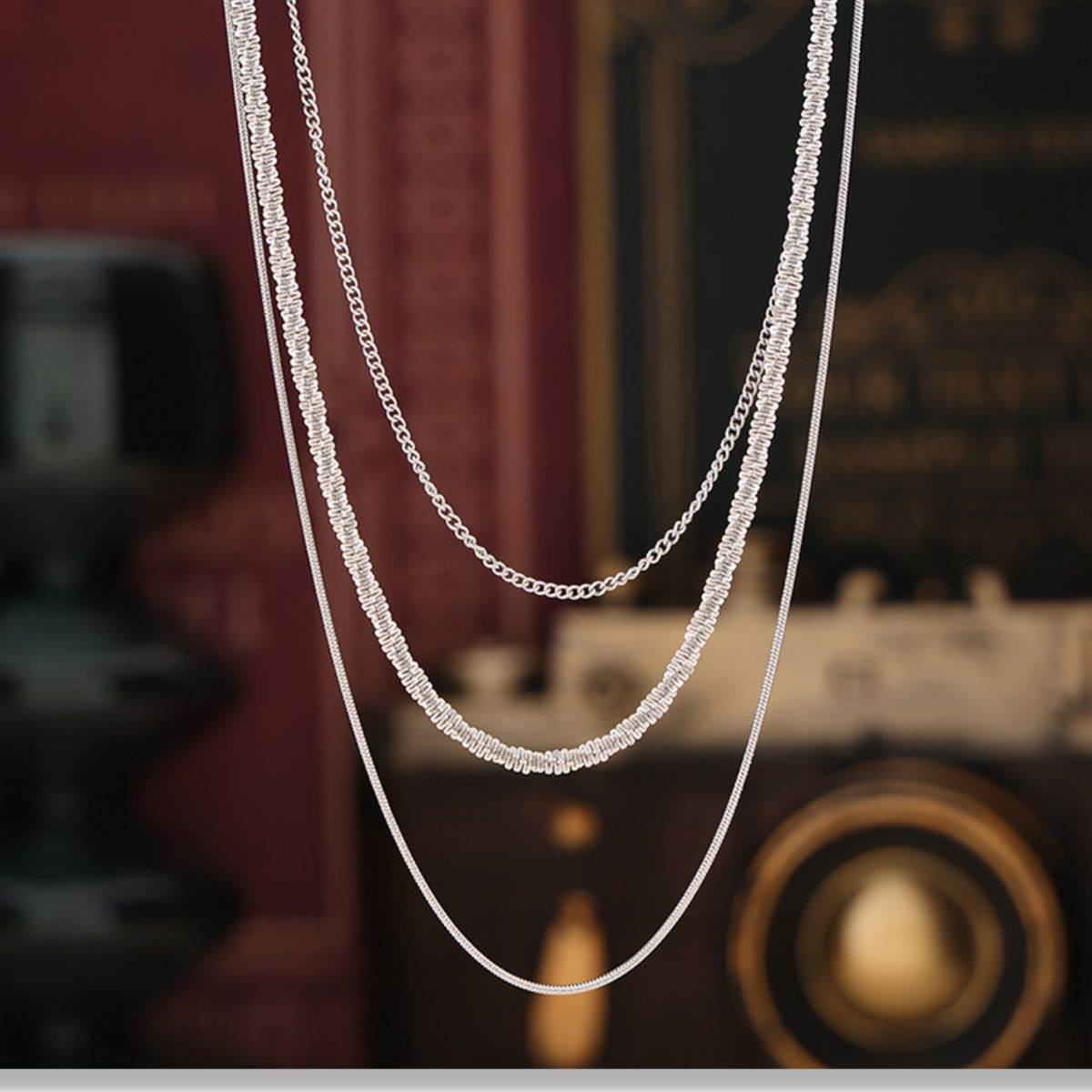Titanium Steel Three-Layered Necklace - UnLaced Boutique