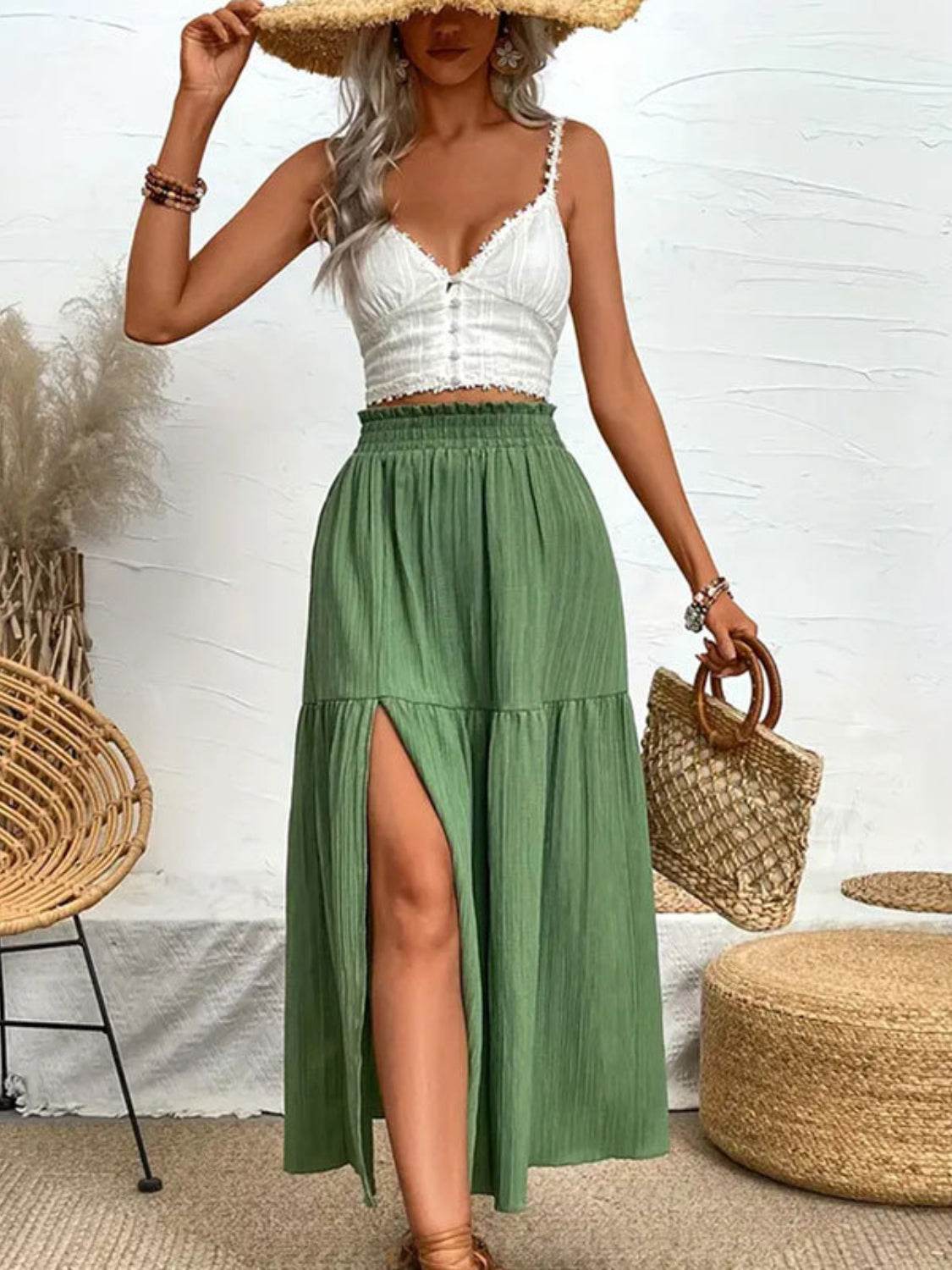 Frill Slit Skirt - UnLaced Boutique