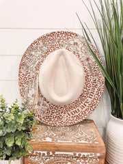 Engraved - Leopard Floral Hat - UnLaced Boutique