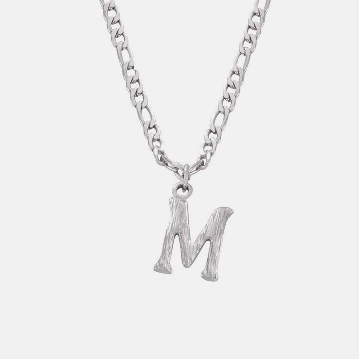 Titanium Steel Letter Pendant Necklace - UnLaced Boutique