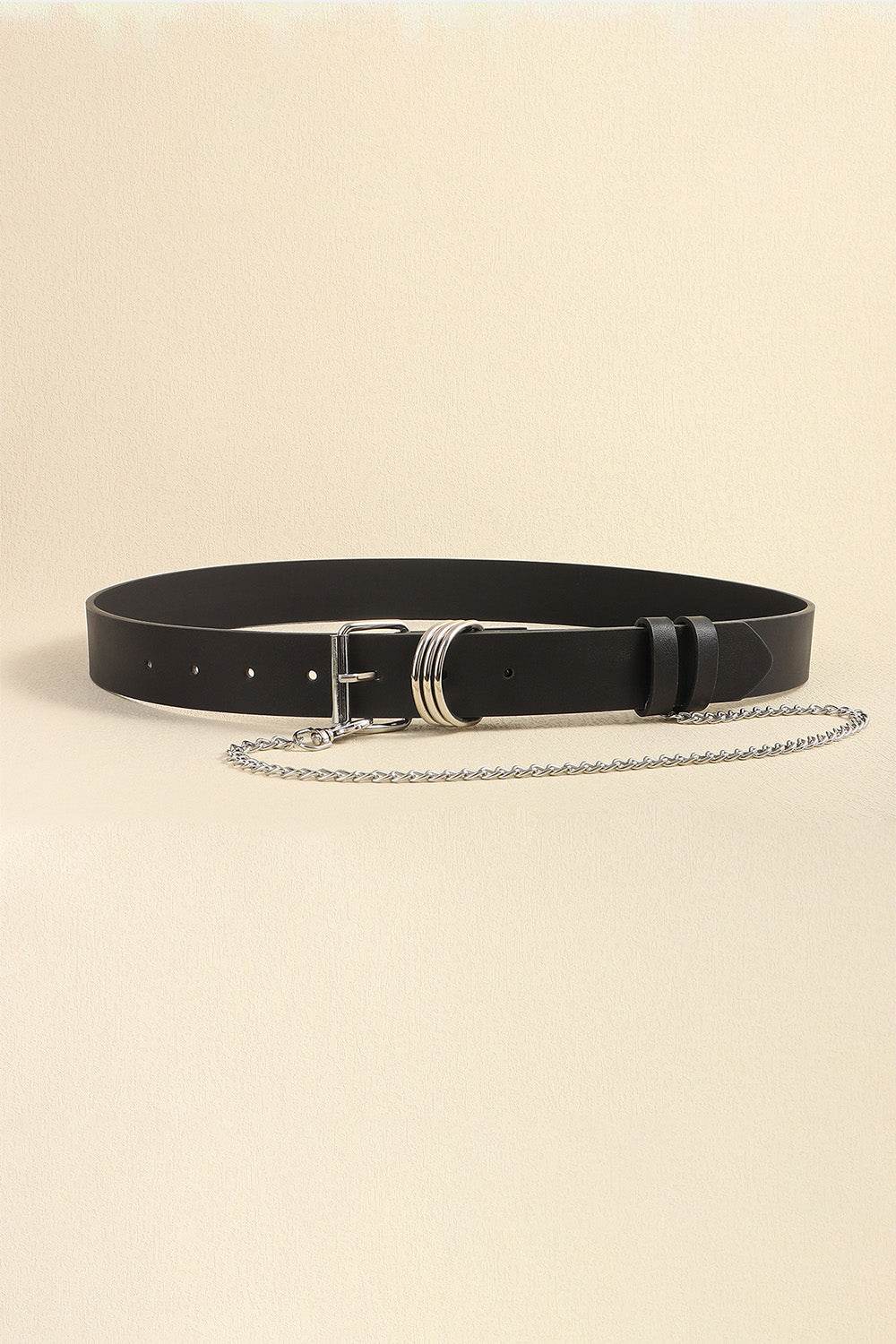 PU Leather Alloy Chain Belt - UnLaced Boutique