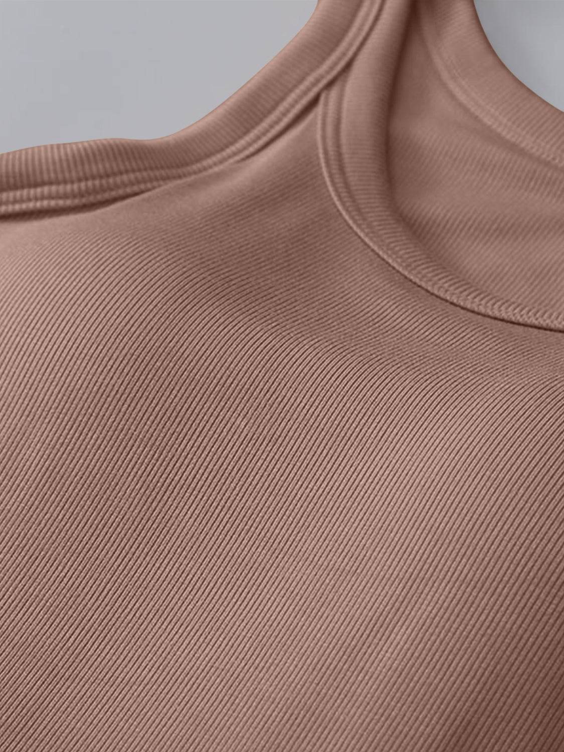 Round Neck Tank with Bra - UnLaced Boutique