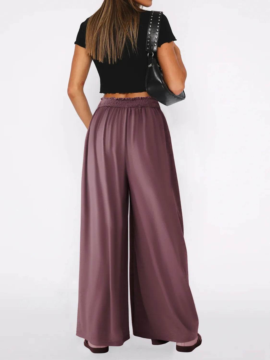 High Waist Wide Leg Pants - UnLaced Boutique
