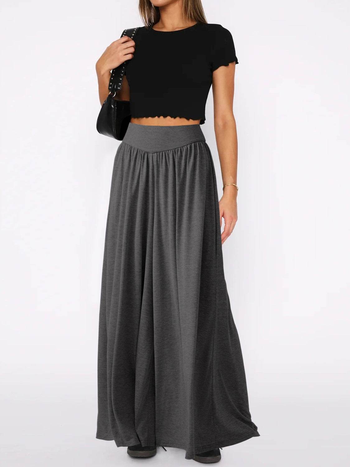 High Waist Wide Leg Pants - UnLaced Boutique