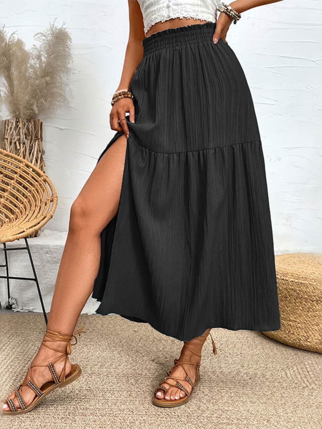 Frill Slit Skirt - UnLaced Boutique