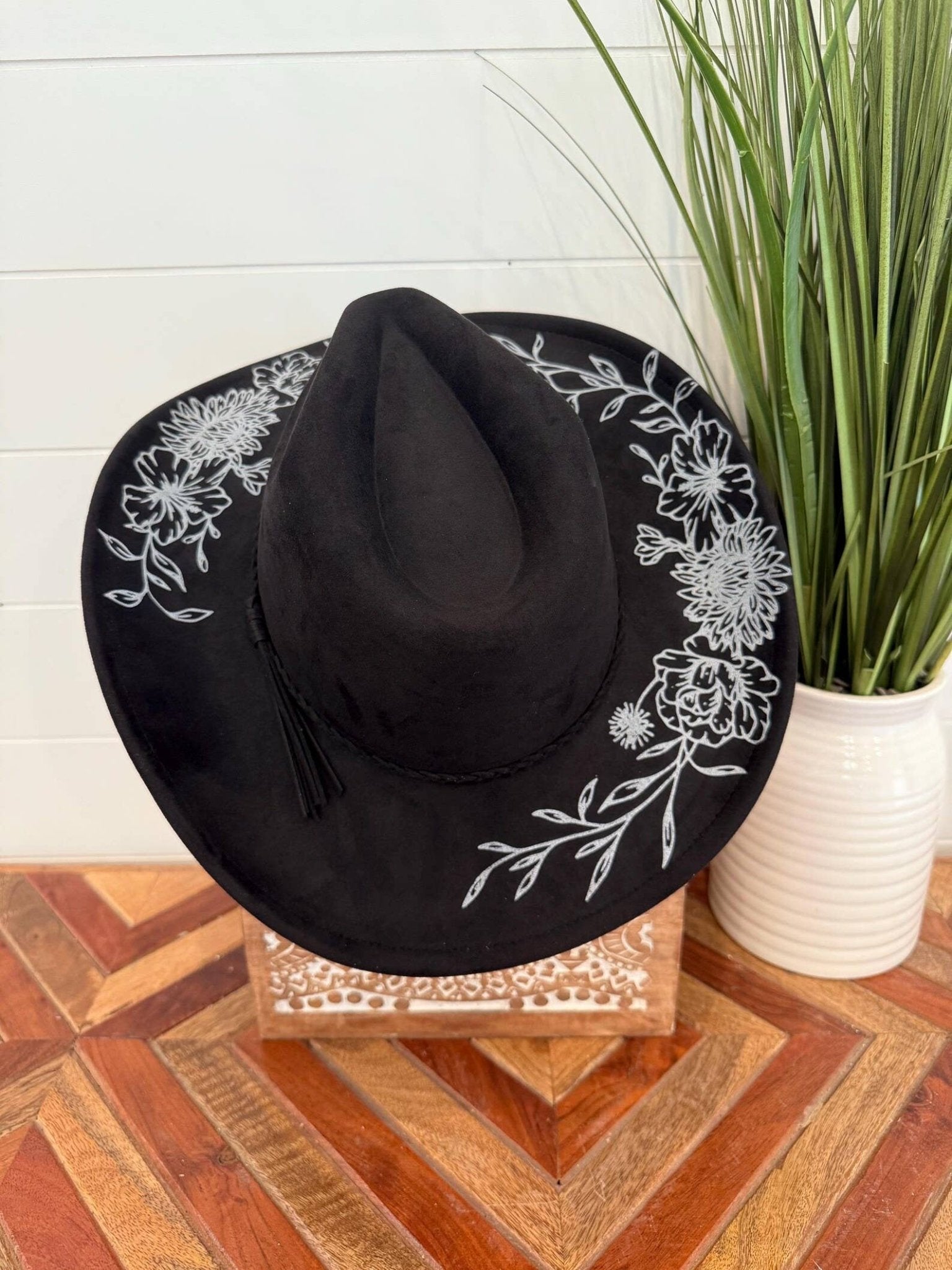 Floral Print Cowgirl Hat - UnLaced Boutique