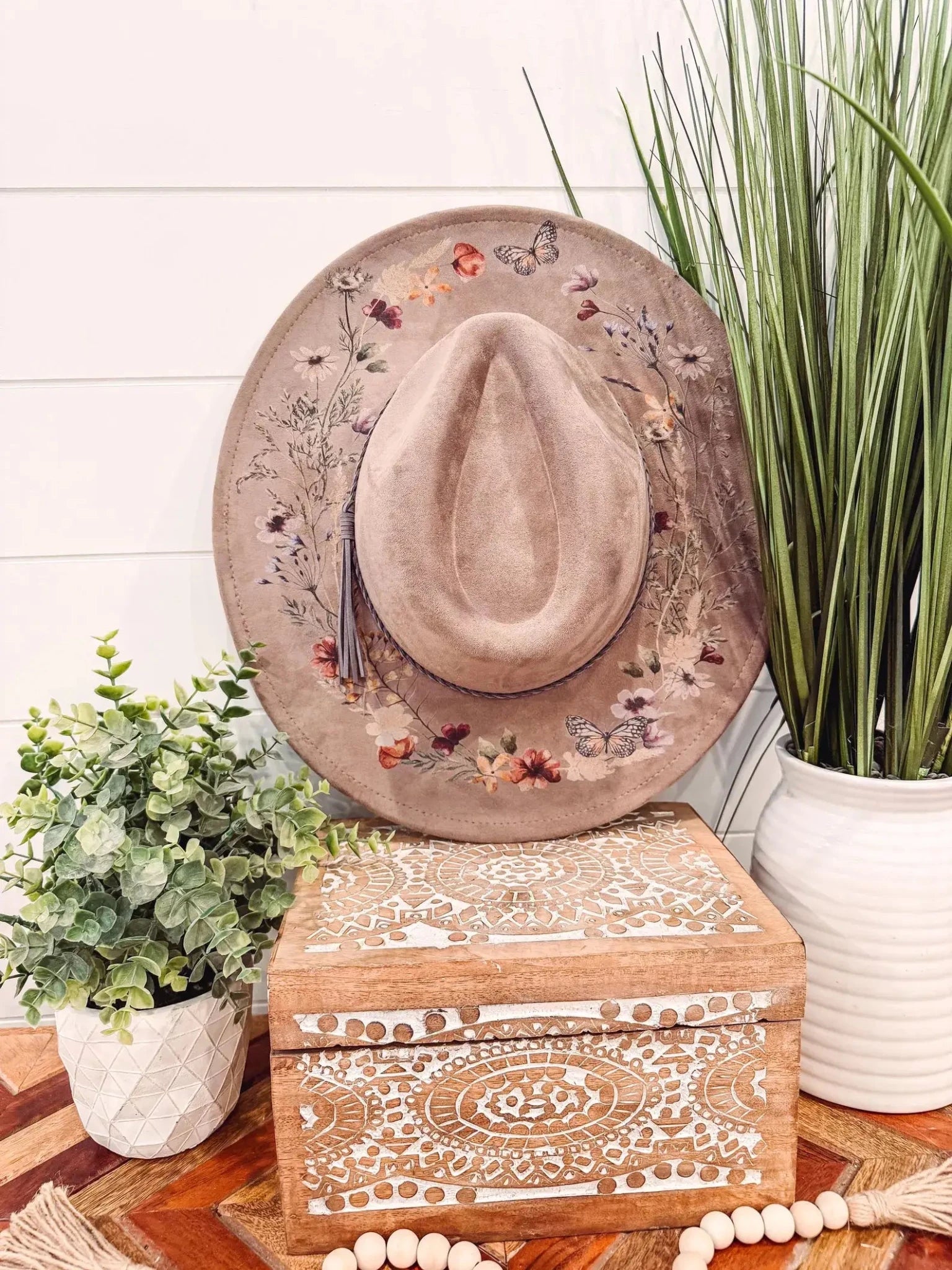 Floral Print Hat - UnLaced Boutique