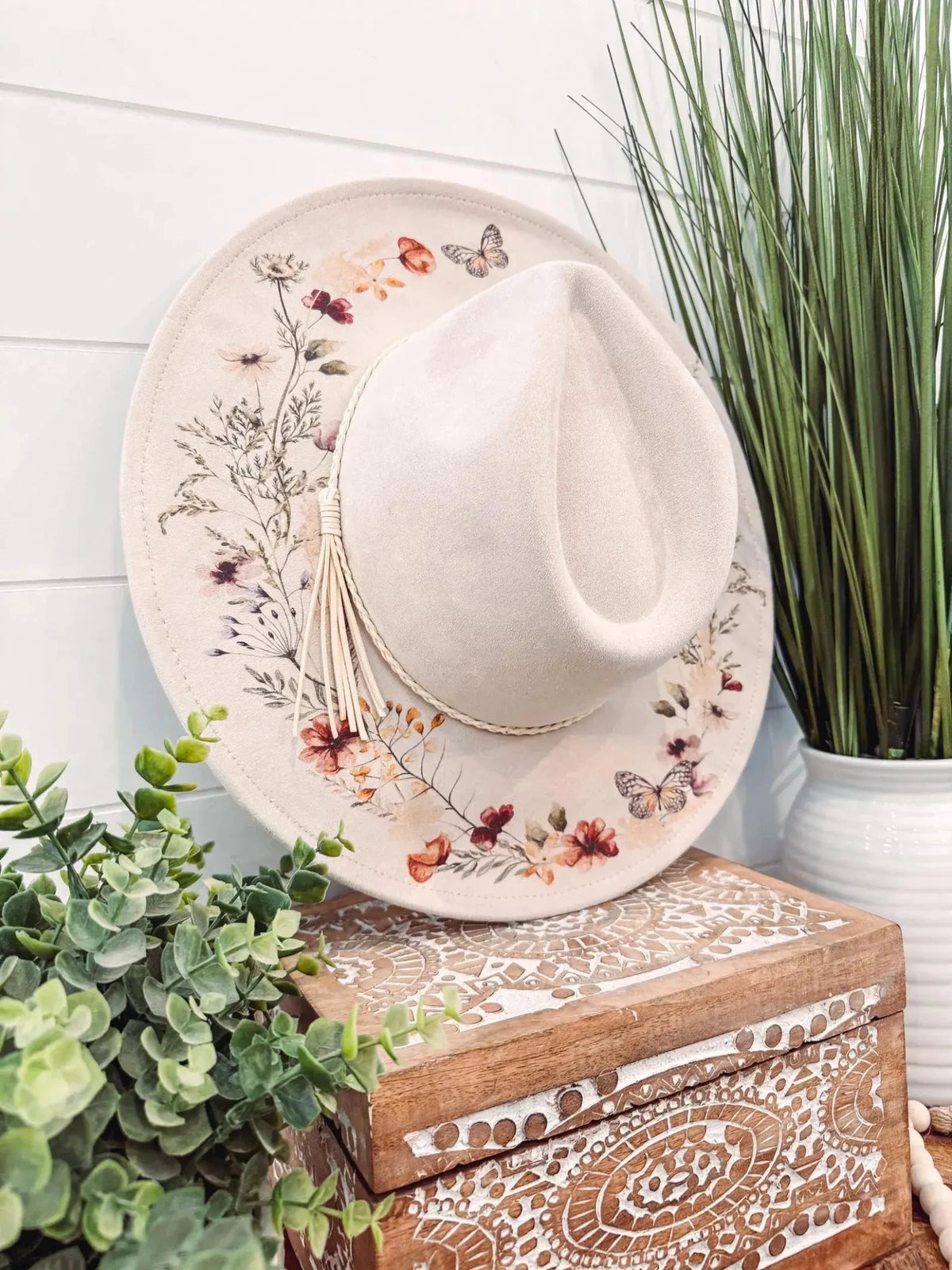 Floral Print Hat - UnLaced Boutique