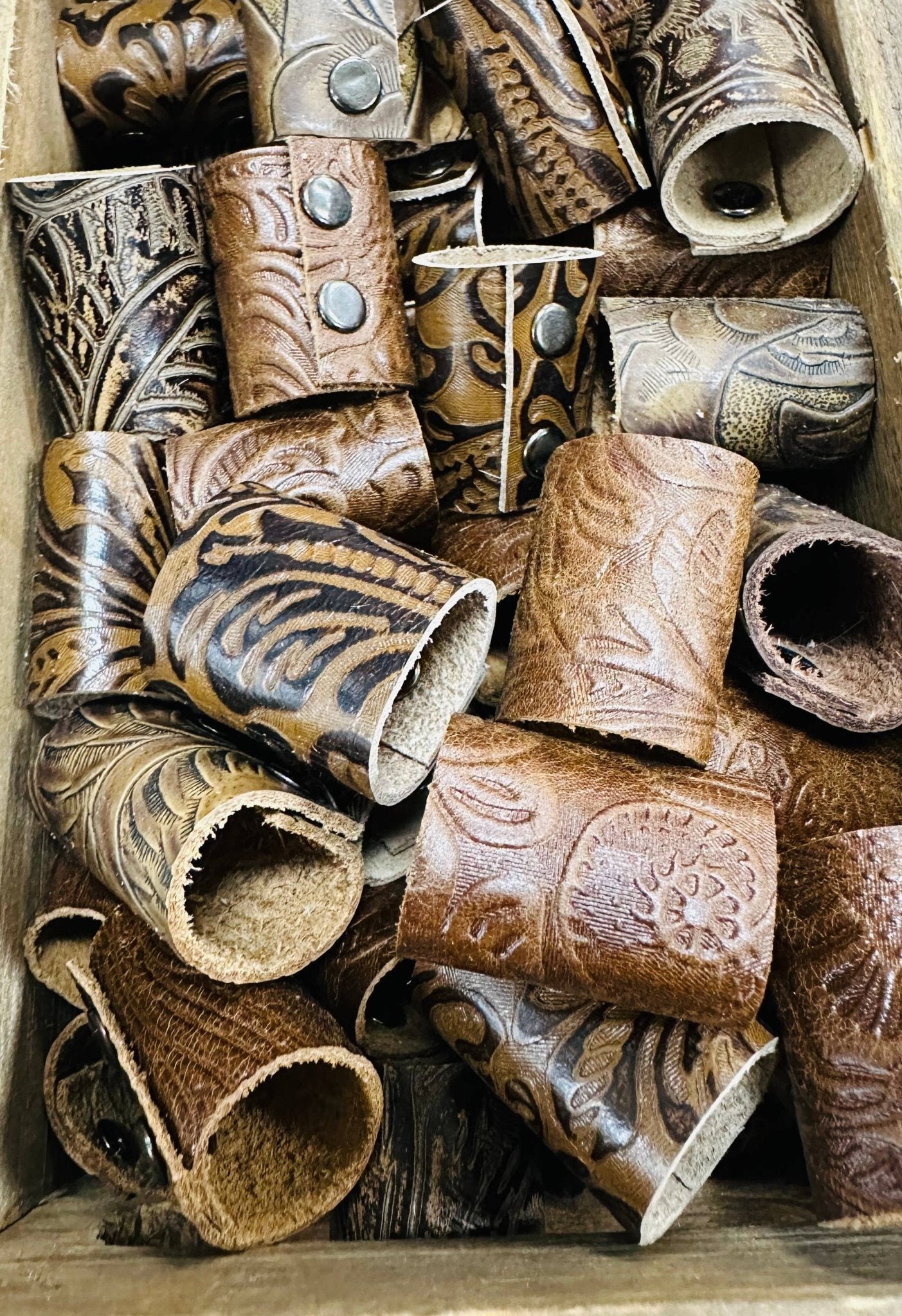 Floral Tooled Bandana Slides   - UnLaced Boutique