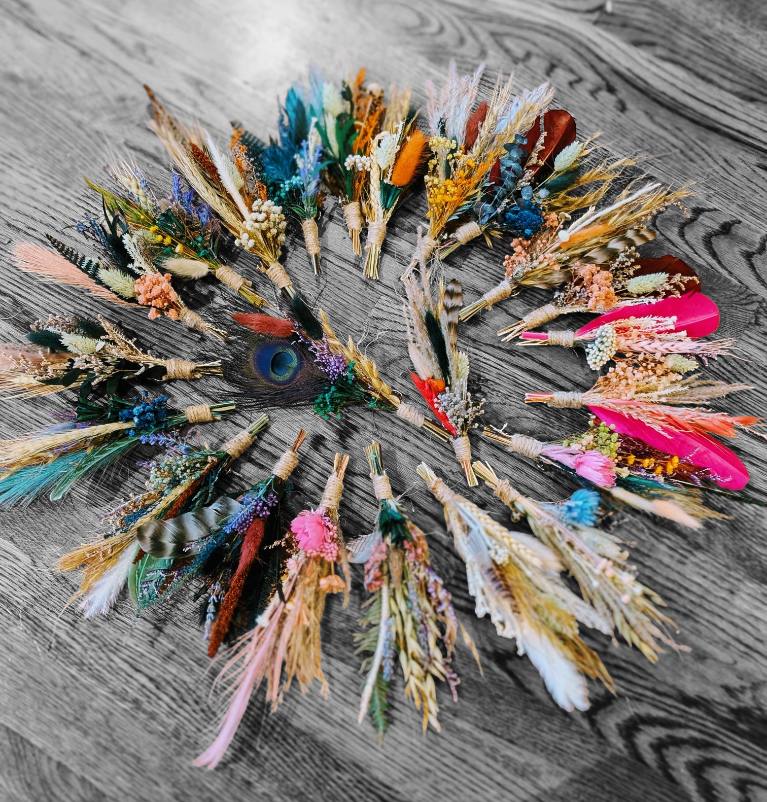 Florals and Feathers Boho Western Hat Pins Assortment - UnLaced Boutique