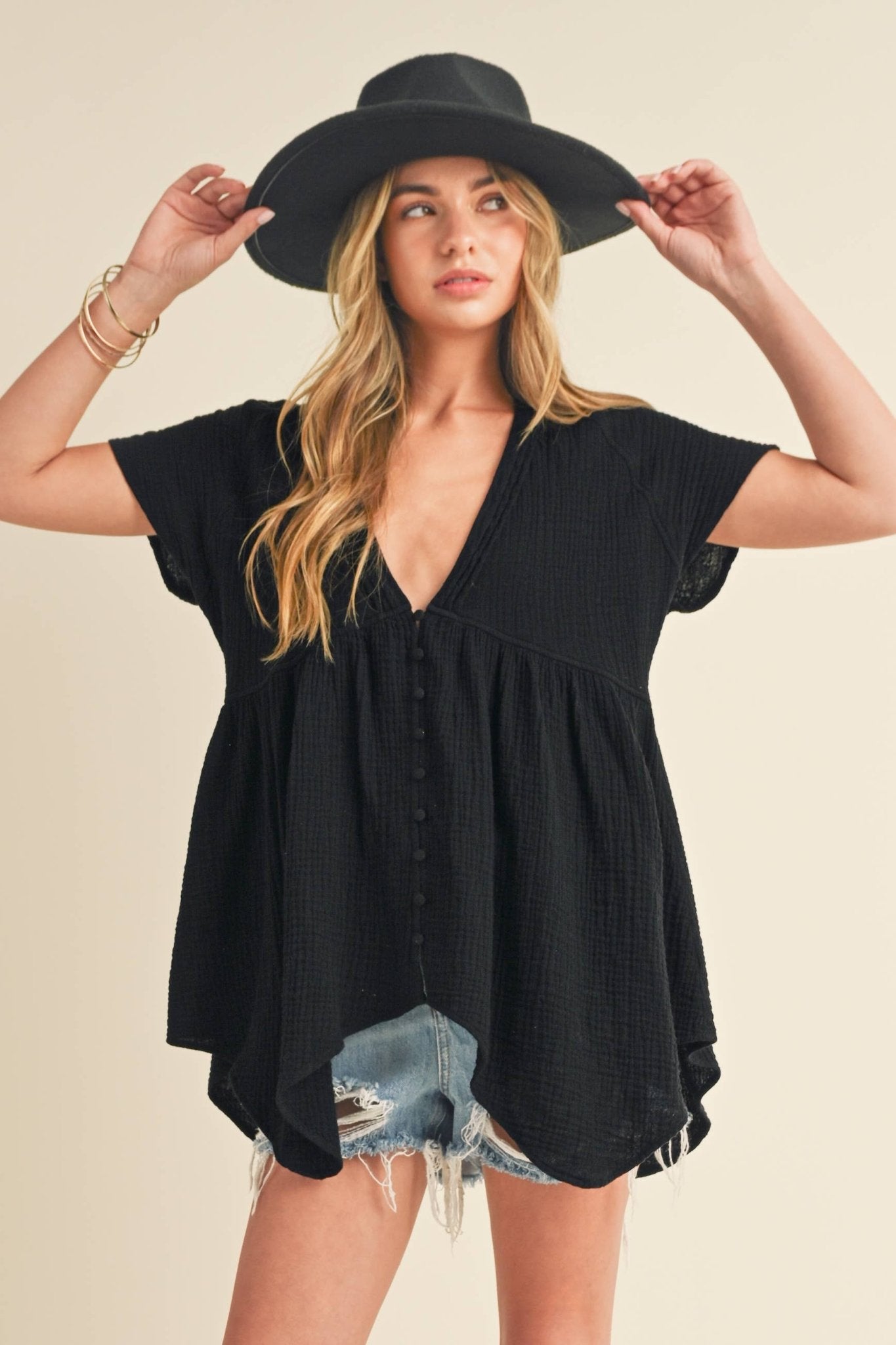 Florise Button Down Blouse - UnLaced Boutique