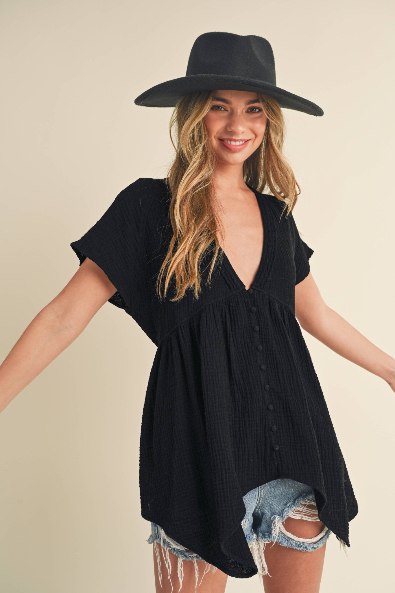 Florise Button Down Blouse - UnLaced Boutique