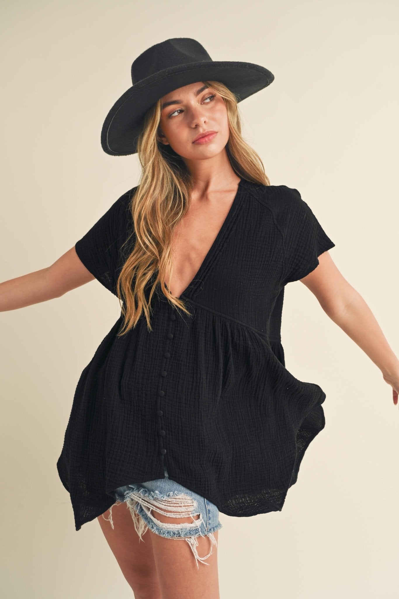 Florise Button Down Blouse - UnLaced Boutique