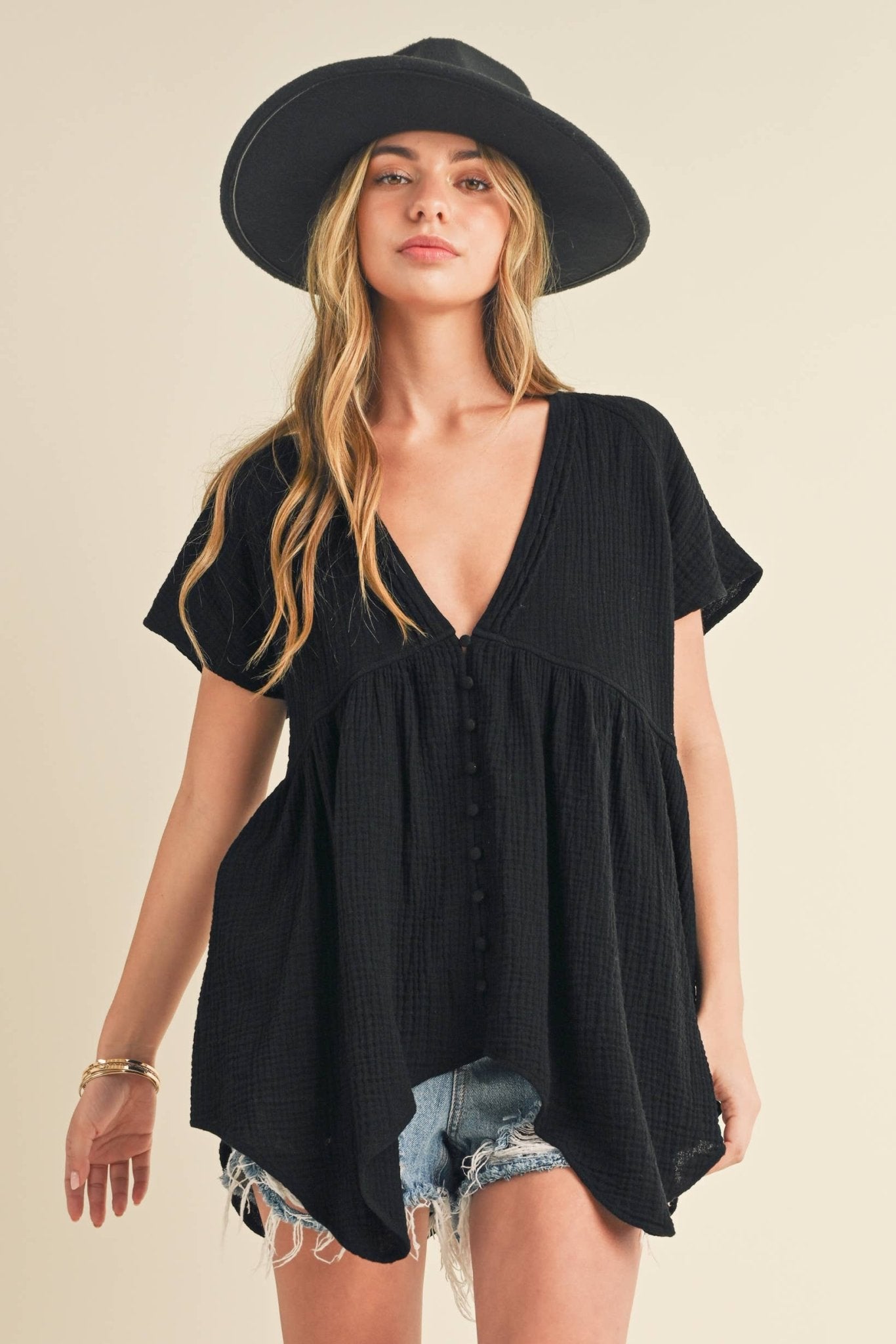 Florise Button Down Blouse - UnLaced Boutique