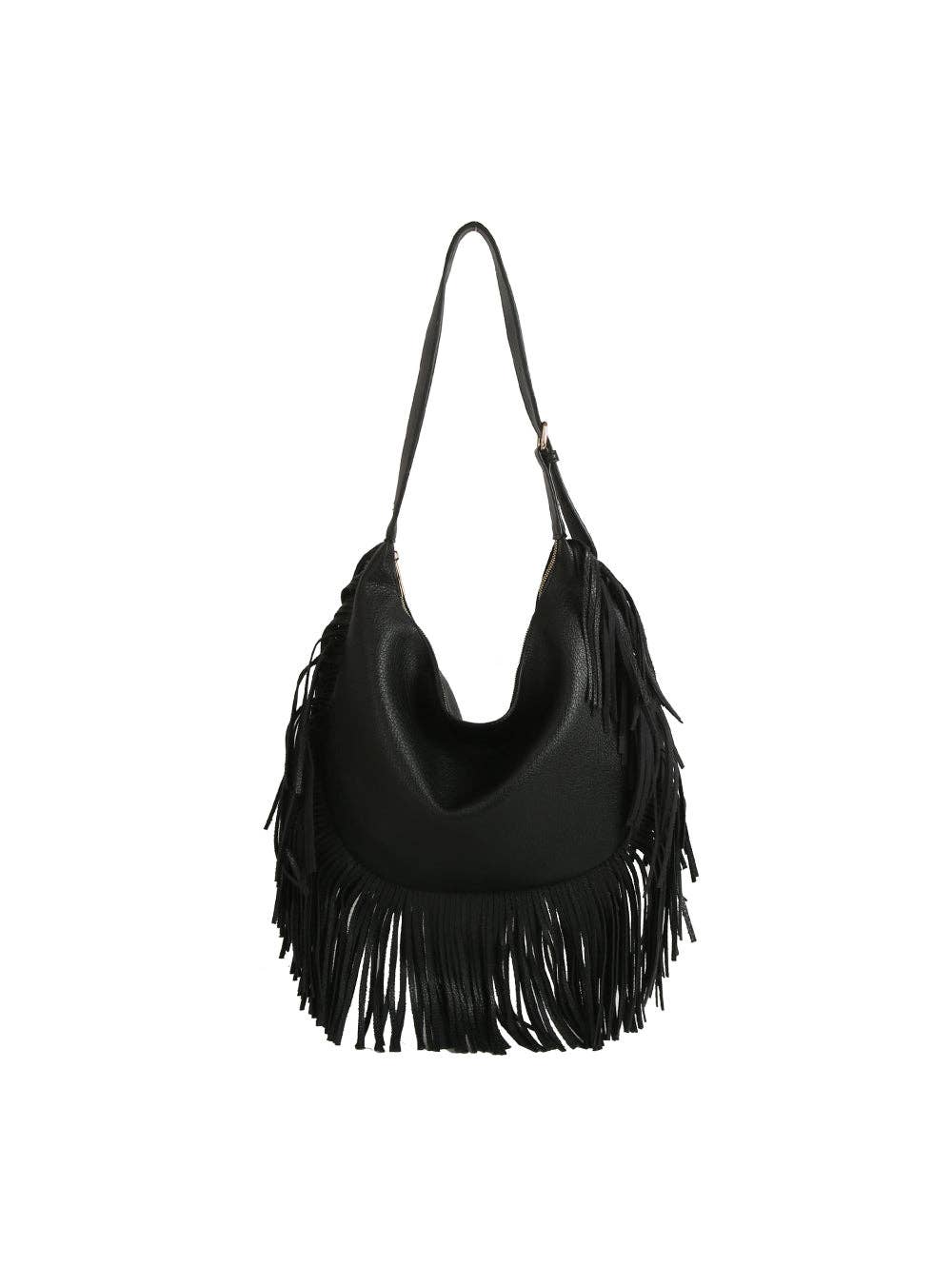Fringe Flow Hobo Bag - Coffee - UnLaced Boutique