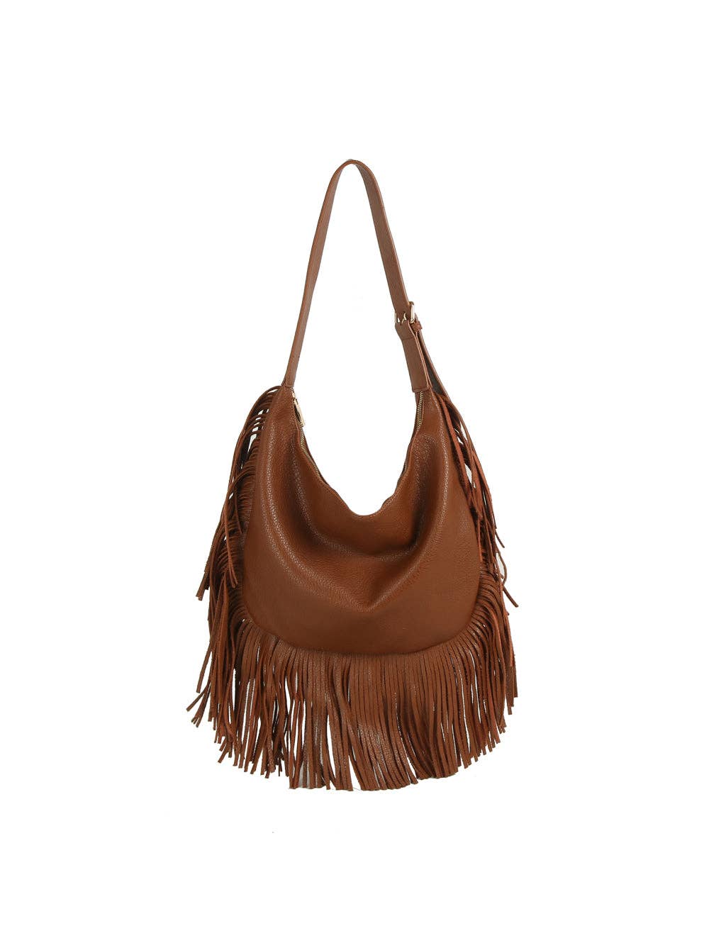 Fringe Flow Hobo Bag - Coffee - UnLaced Boutique