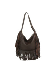 Fringe Flow Hobo Bag - Coffee - UnLaced Boutique