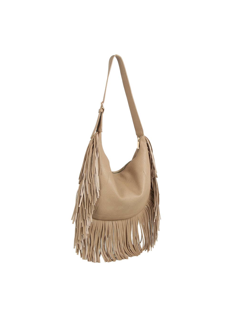 Fringe Flow Hobo Bag - Coffee - UnLaced Boutique