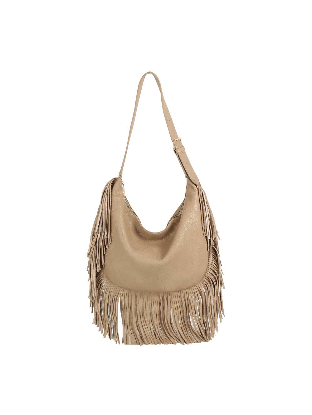 Fringe Flow Hobo Bag - Coffee - UnLaced Boutique