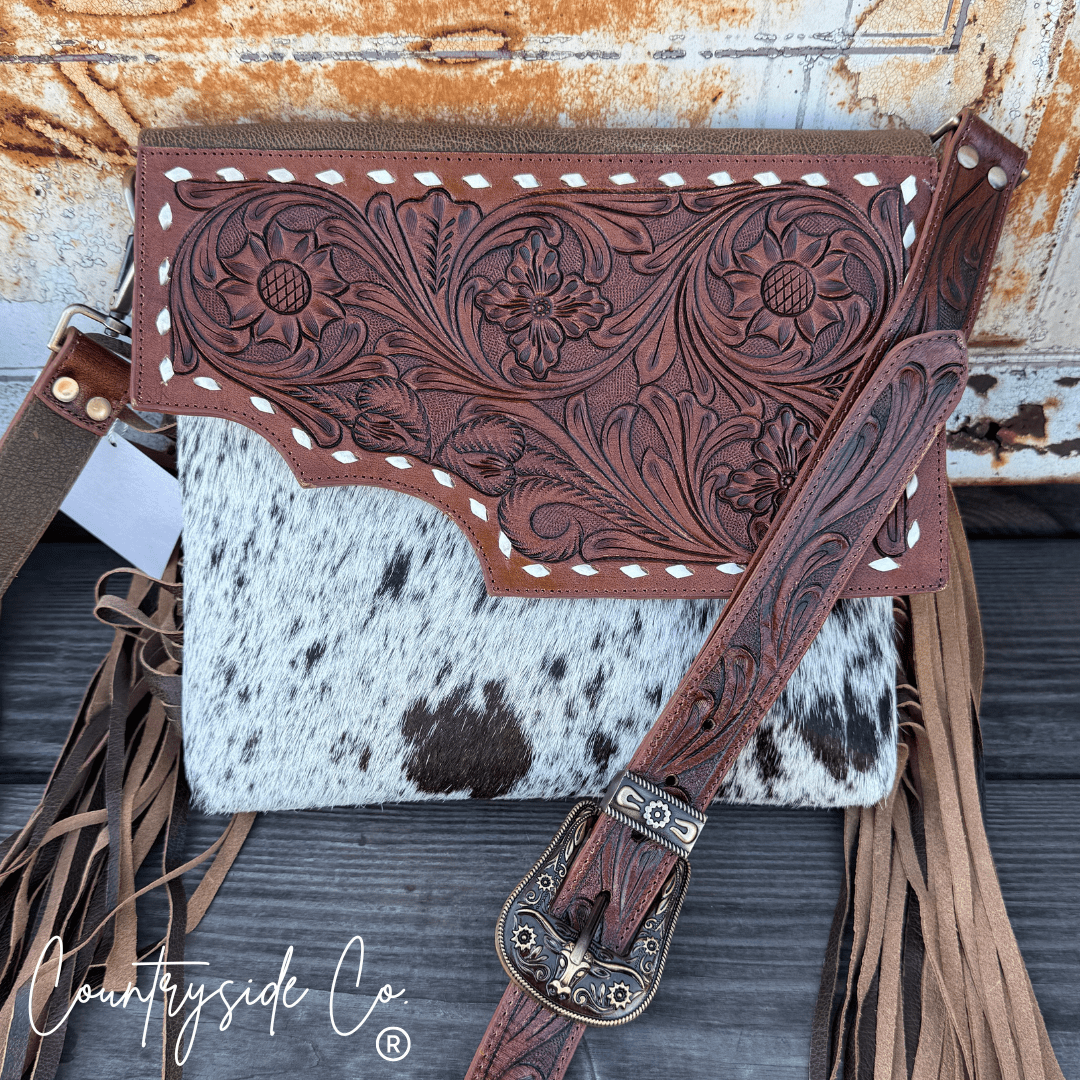 Georgia Tooled Leather Purse - UnLaced Boutique