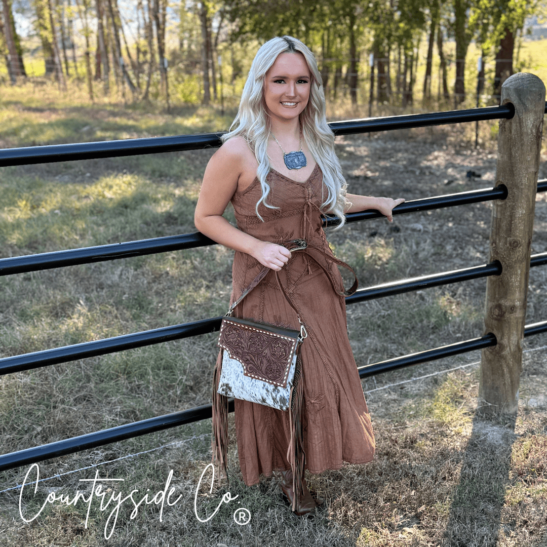 Georgia Tooled Leather Purse - UnLaced Boutique