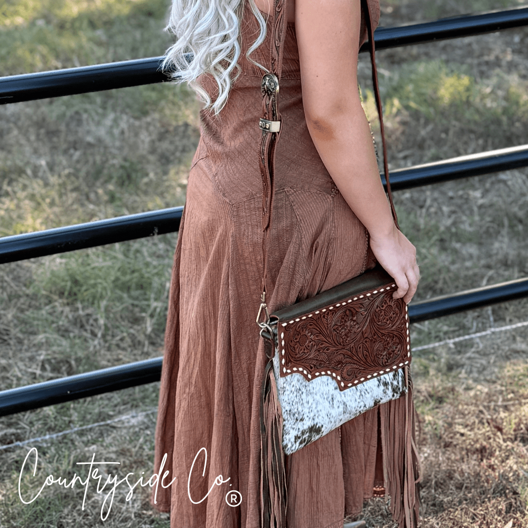 Georgia Tooled Leather Purse - UnLaced Boutique