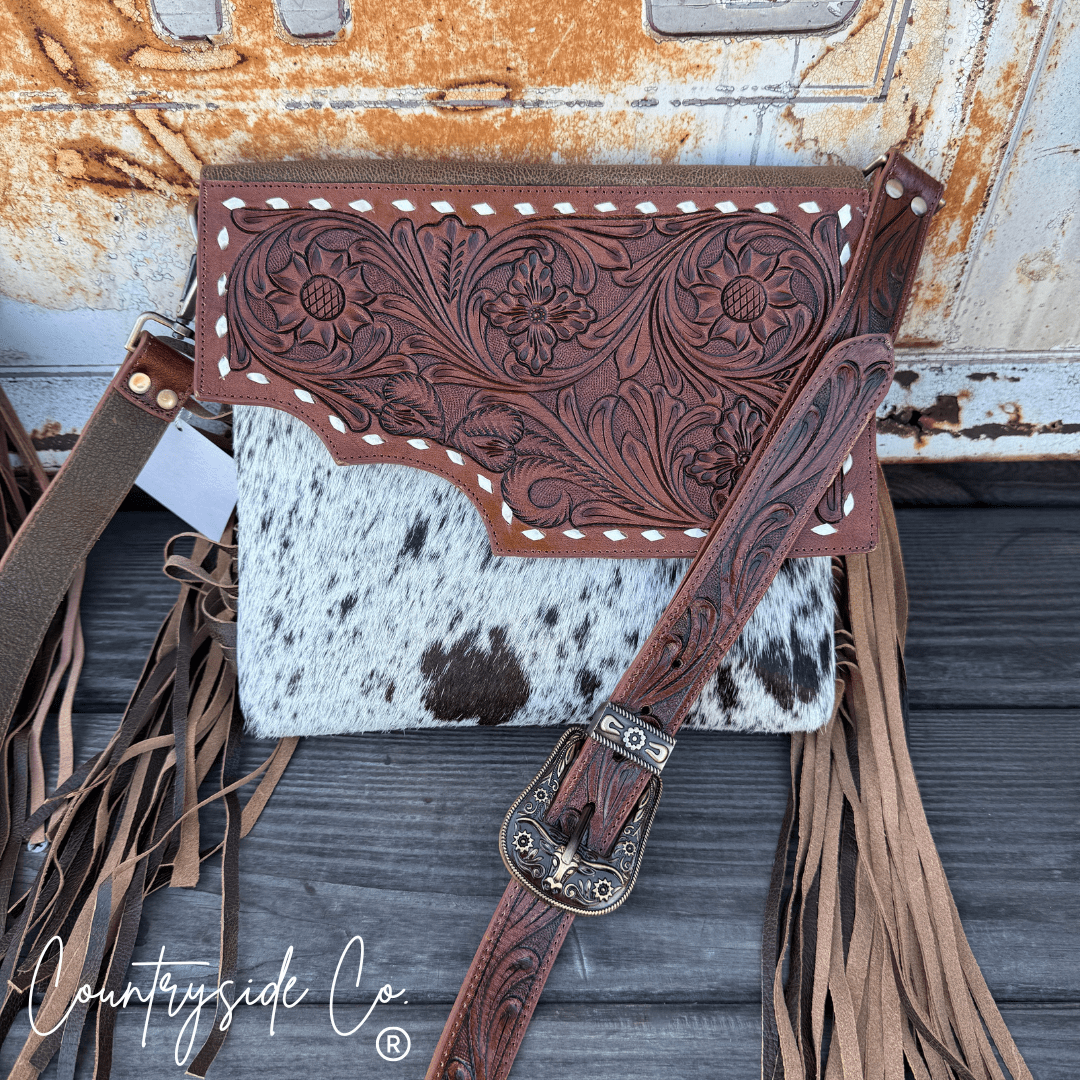 Georgia Tooled Leather Purse - UnLaced Boutique