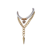 Gold Chain & Pearl Layered Necklace with Star Charm - UnLaced Boutique