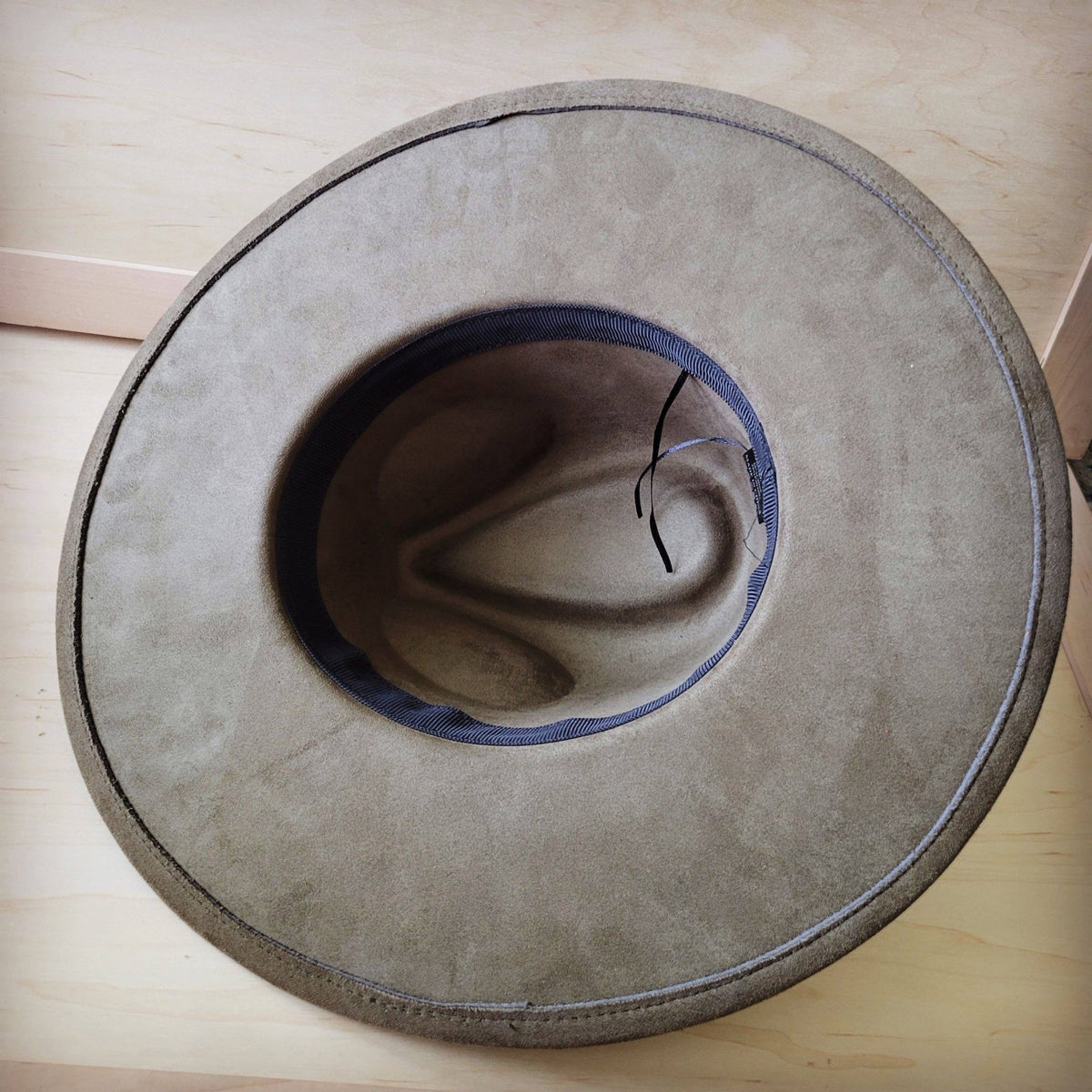 Hand-Painted Distressed Boho Western Cowgirl Hat & Band-Olive 987n - With Feather Hatband - UnLaced Boutique