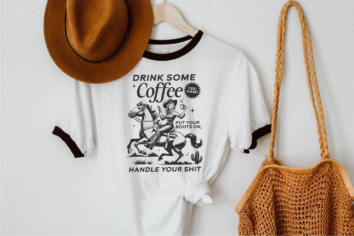 Handle Your Shit Ringer Tee - UnLaced Boutique