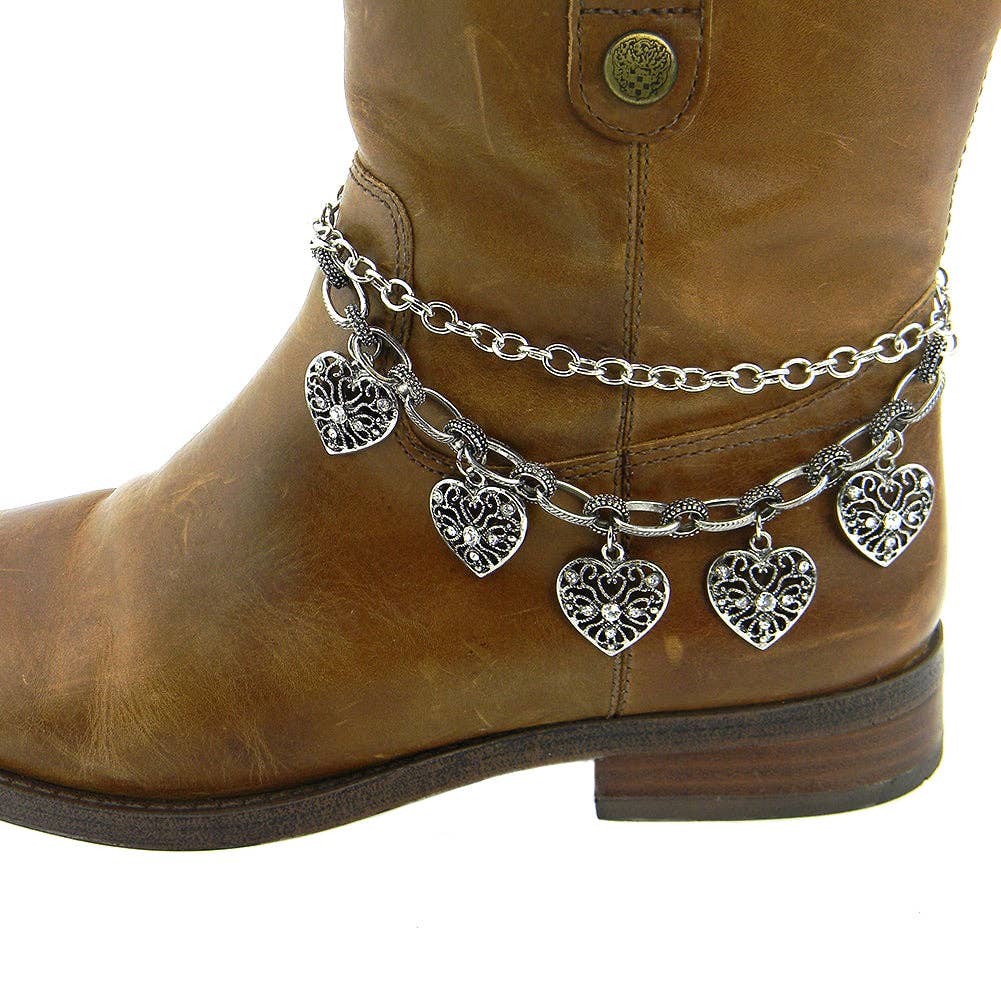 HEART CHARM BOOT CHAIN - UnLaced Boutique