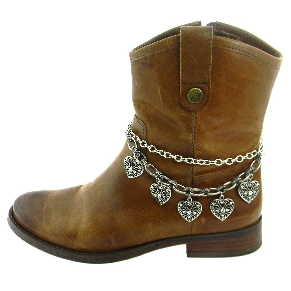 HEART CHARM BOOT CHAIN - UnLaced Boutique