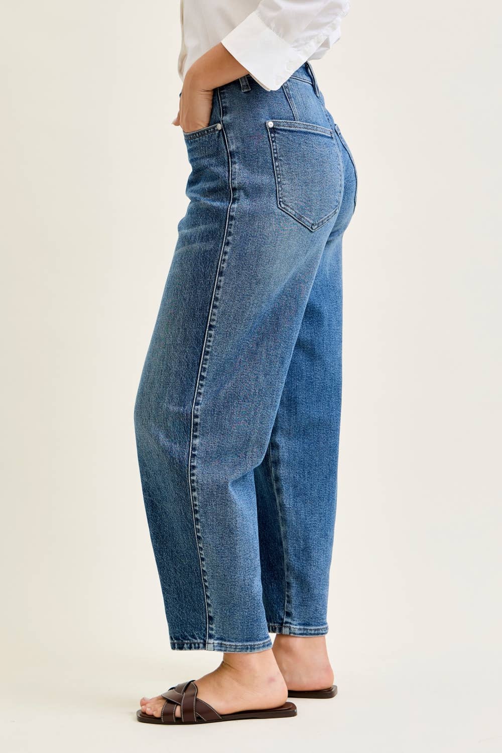 HW R.M. Barrel w/ Dart Detailing JUDY BLUE JEANS - UnLaced Boutique