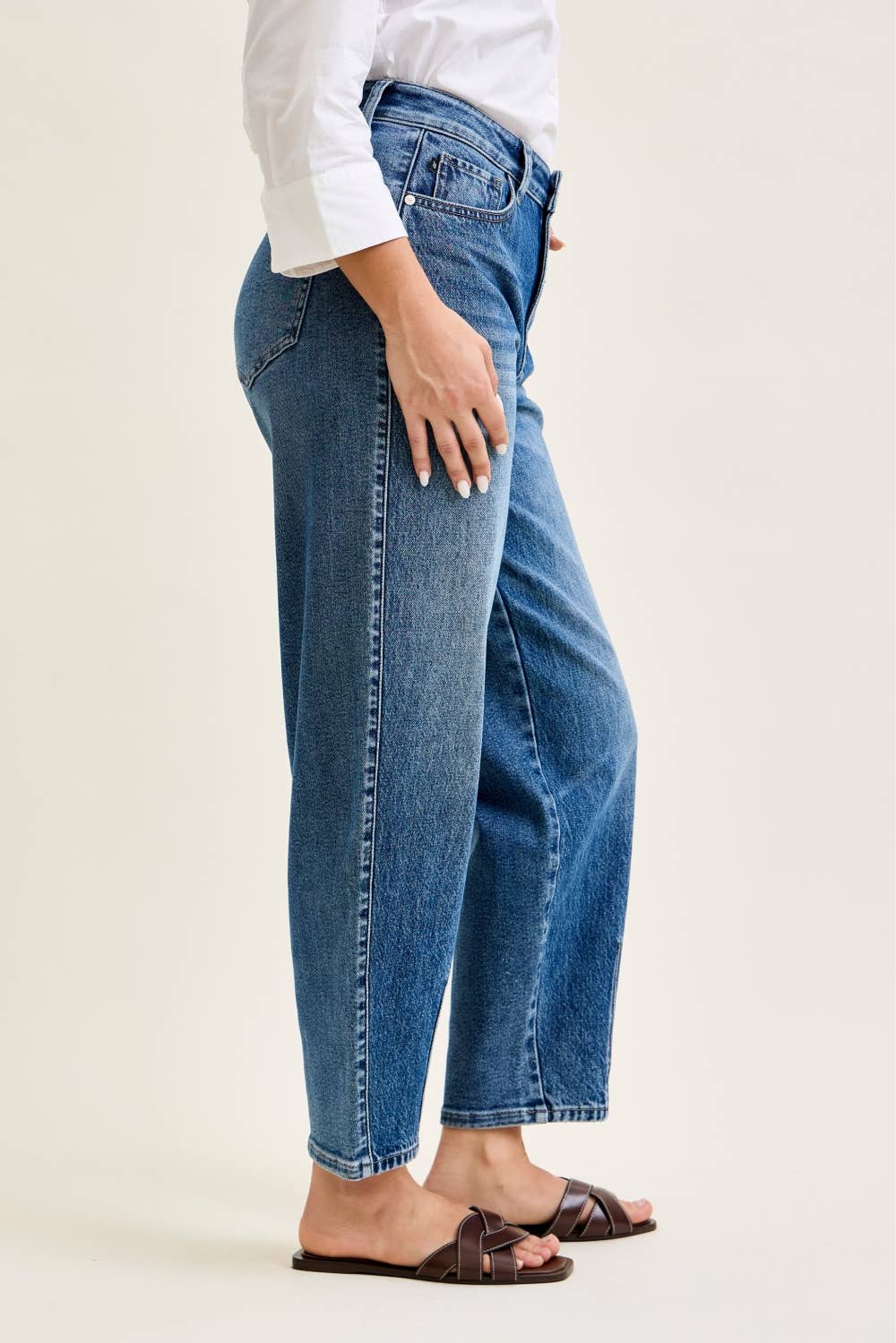 HW R.M. Barrel w/ Dart Detailing JUDY BLUE JEANS - UnLaced Boutique
