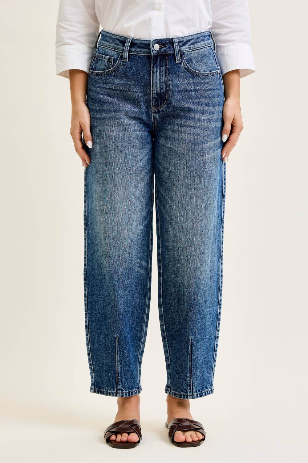 HW R.M. Barrel w/ Dart Detailing JUDY BLUE JEANS - UnLaced Boutique