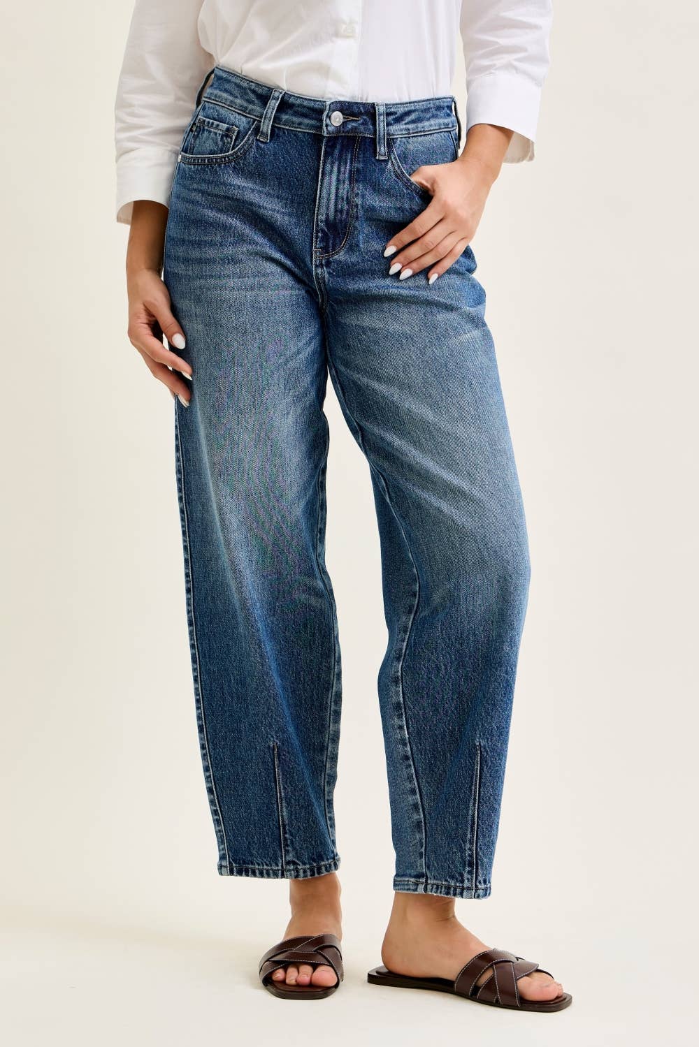 HW R.M. Barrel w/ Dart Detailing JUDY BLUE JEANS - UnLaced Boutique