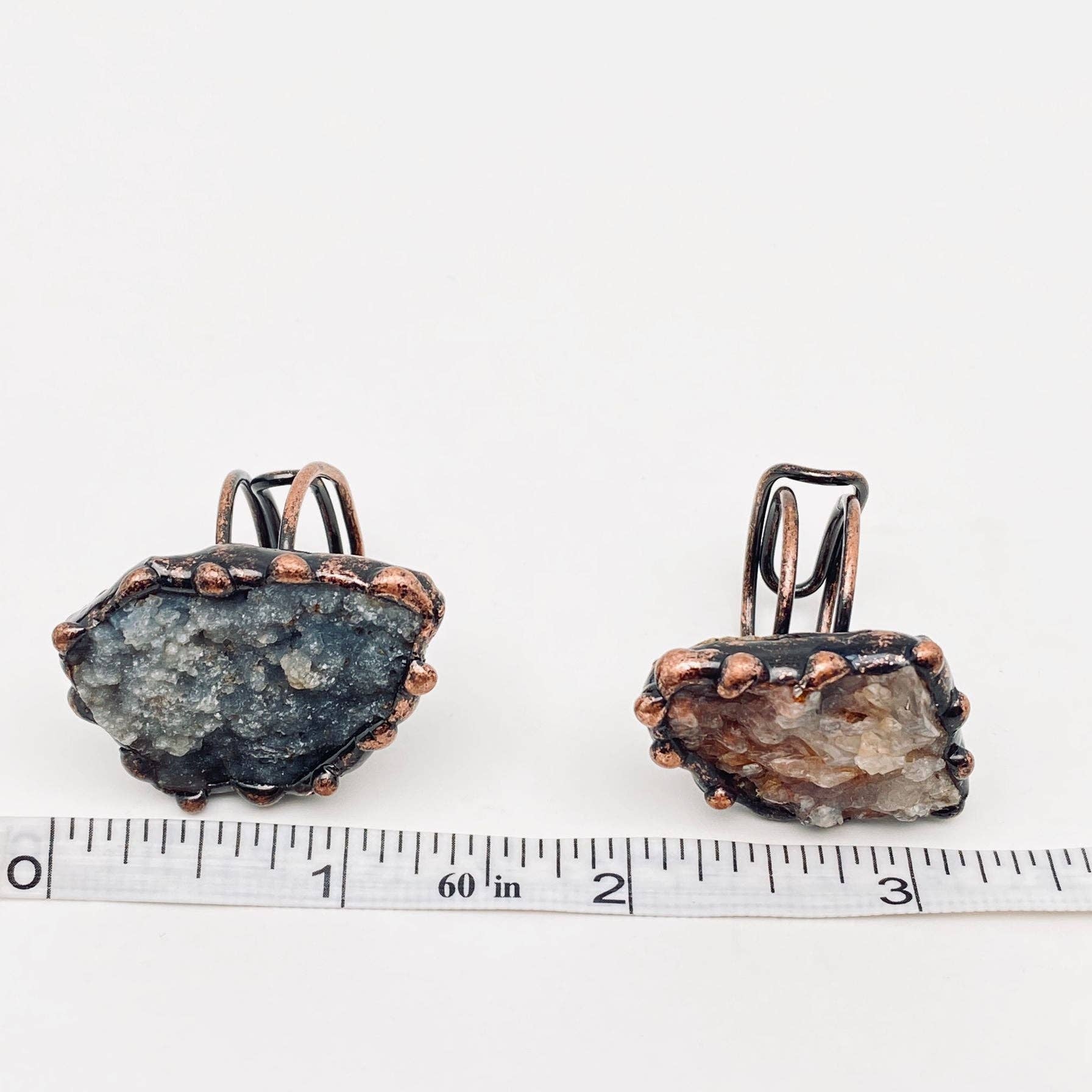 Irregular Natural Agate Rough Stone Adjustable Ring - UnLaced Boutique