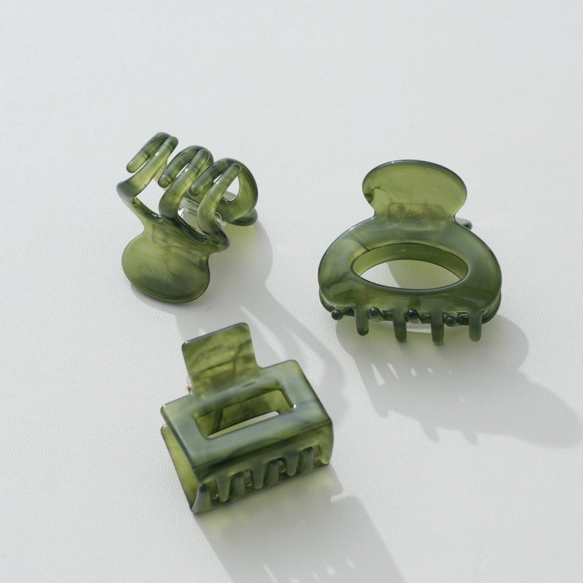 Jade Green Mini - Assorted Claw Clips - Assorted - UnLaced Boutique