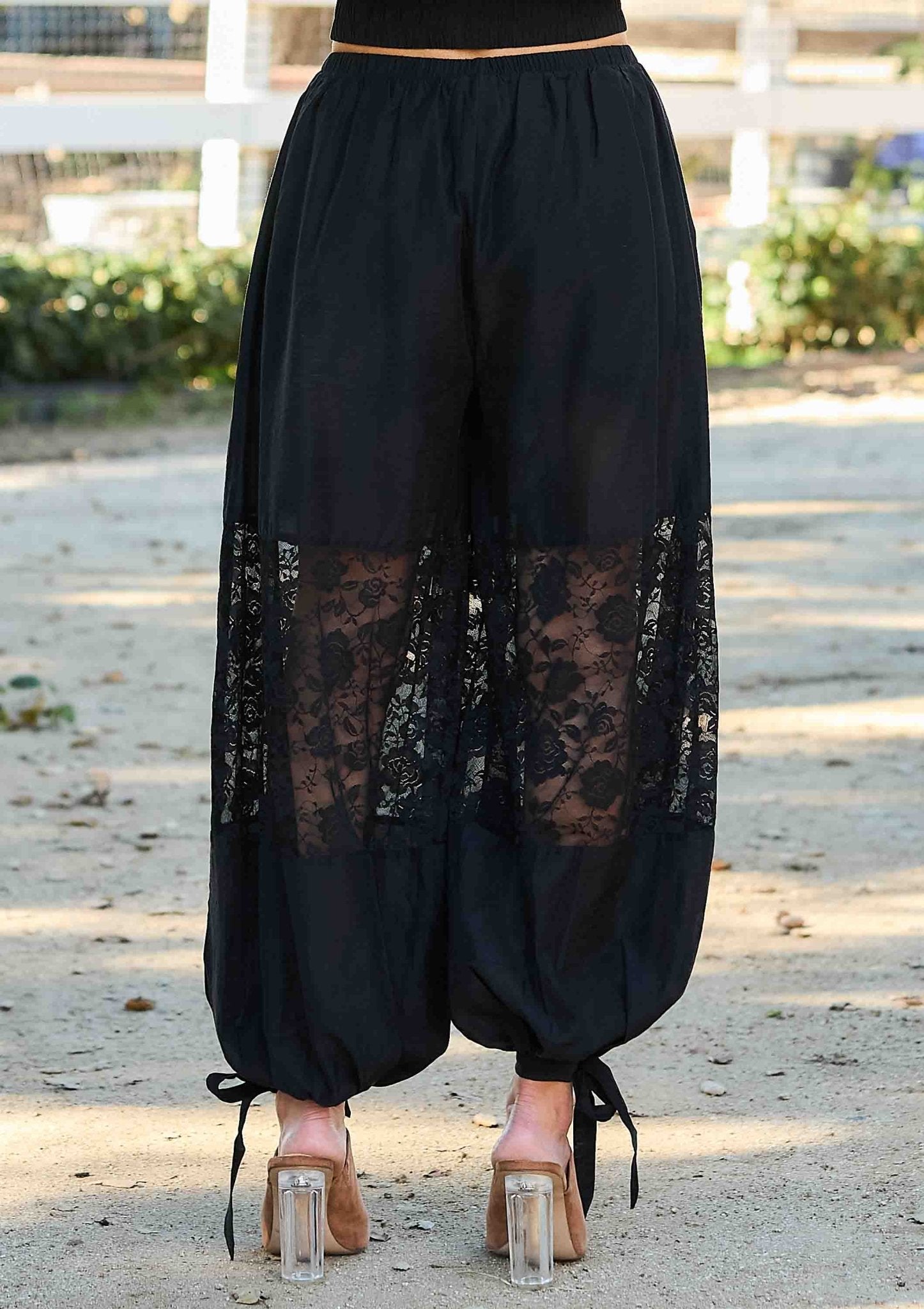 Lace Wind Breaker Jacket and Lace Balloon Pants Set - UnLaced Boutique