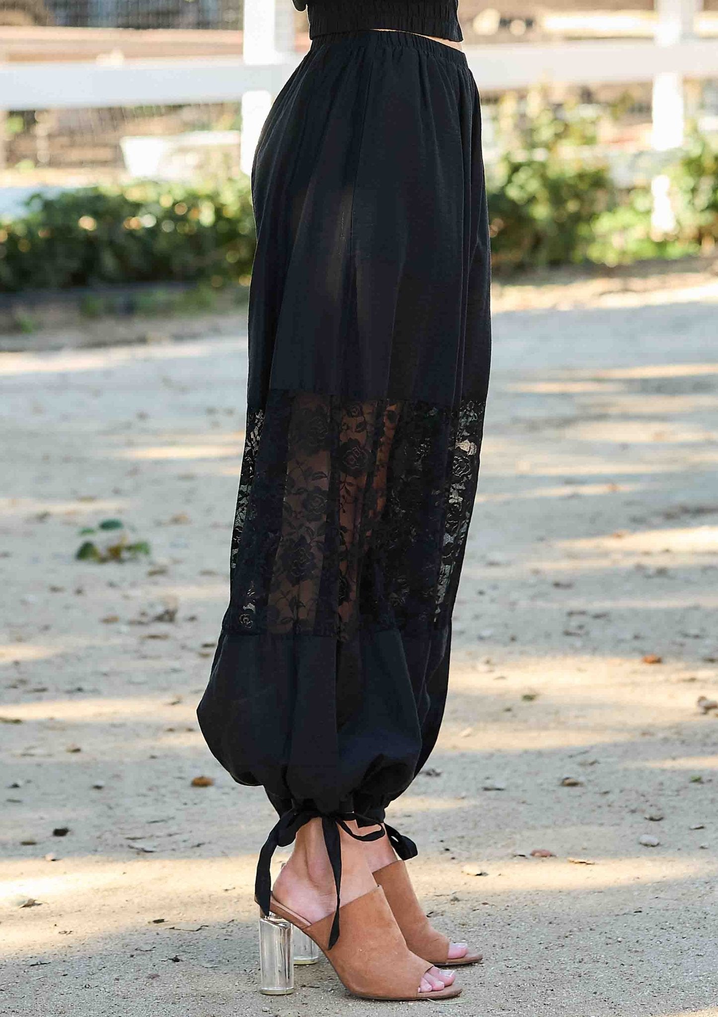Lace Wind Breaker Jacket and Lace Balloon Pants Set - UnLaced Boutique