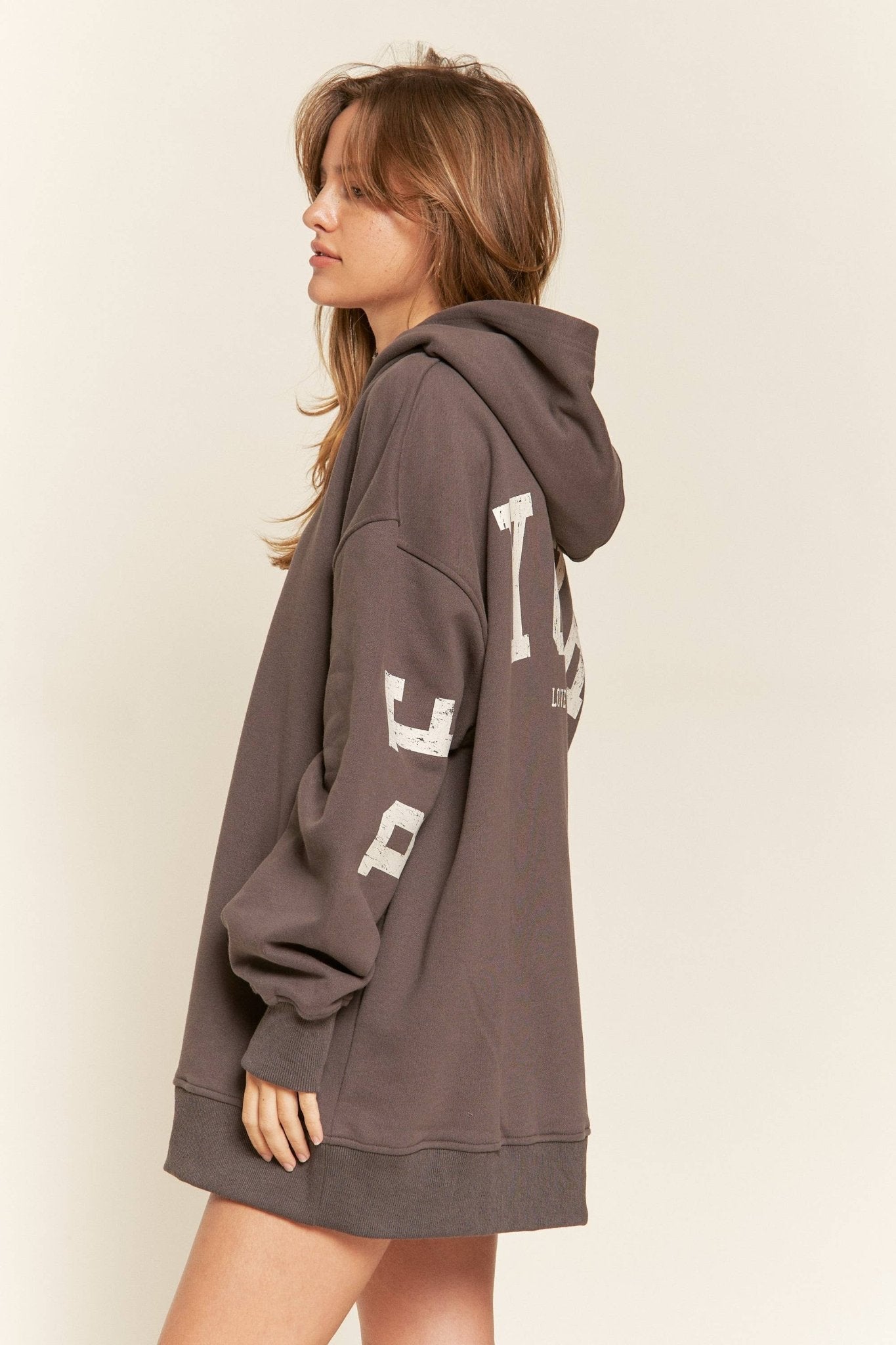 LETTER GRAPHIC HOODED - UnLaced Boutique