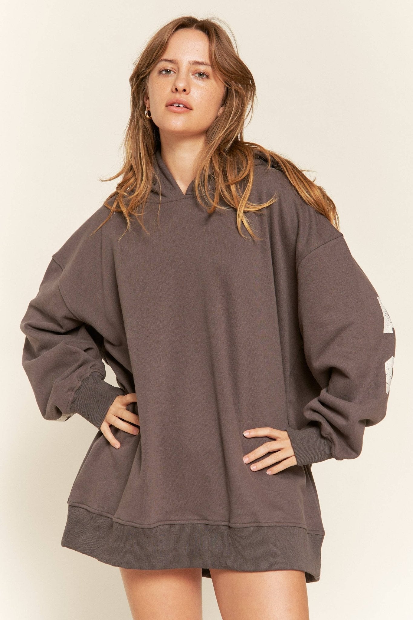 LETTER GRAPHIC HOODED - UnLaced Boutique