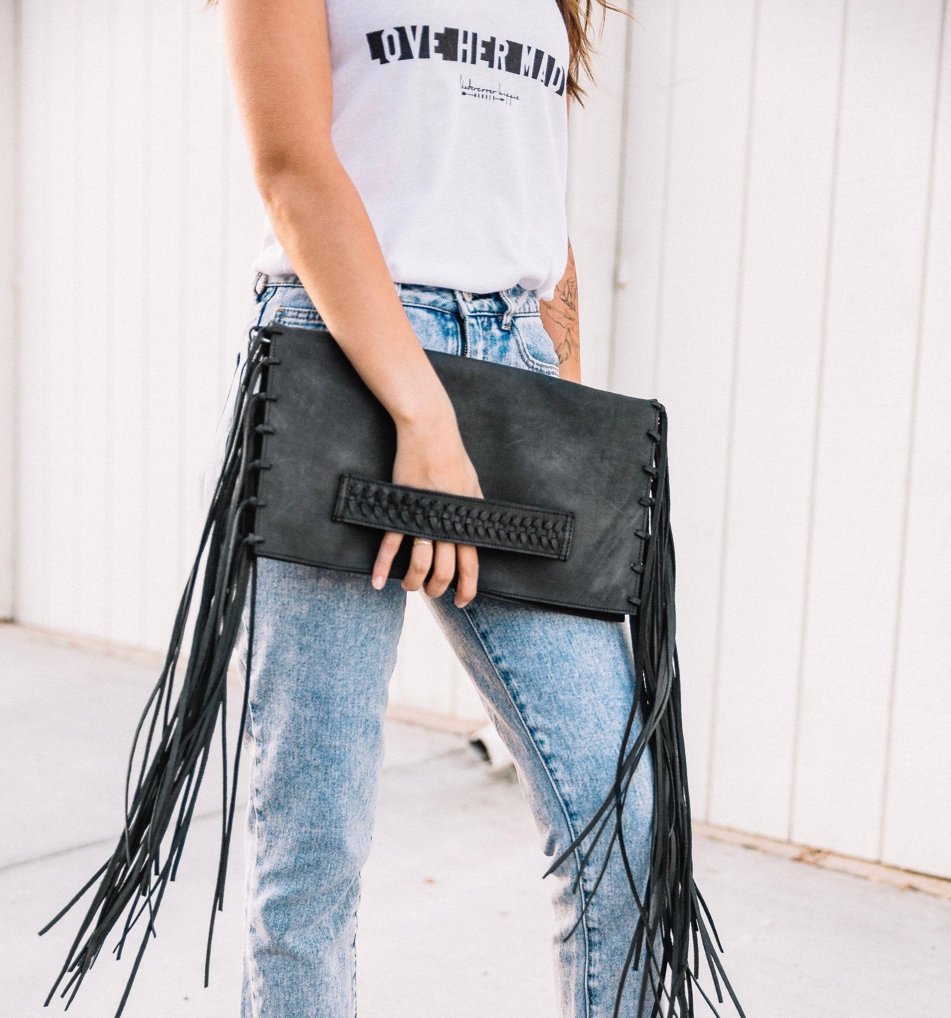 Lita Convertible Leather Clutch/Crossbody - UnLaced Boutique
