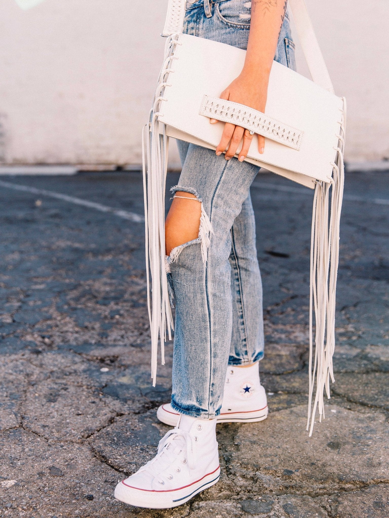 Lita Convertible Leather Clutch/Crossbody - UnLaced Boutique