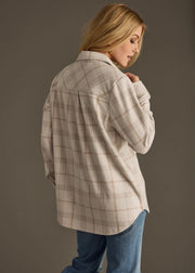 LT. Tan, Brown and Grey Button Up - UnLaced Boutique
