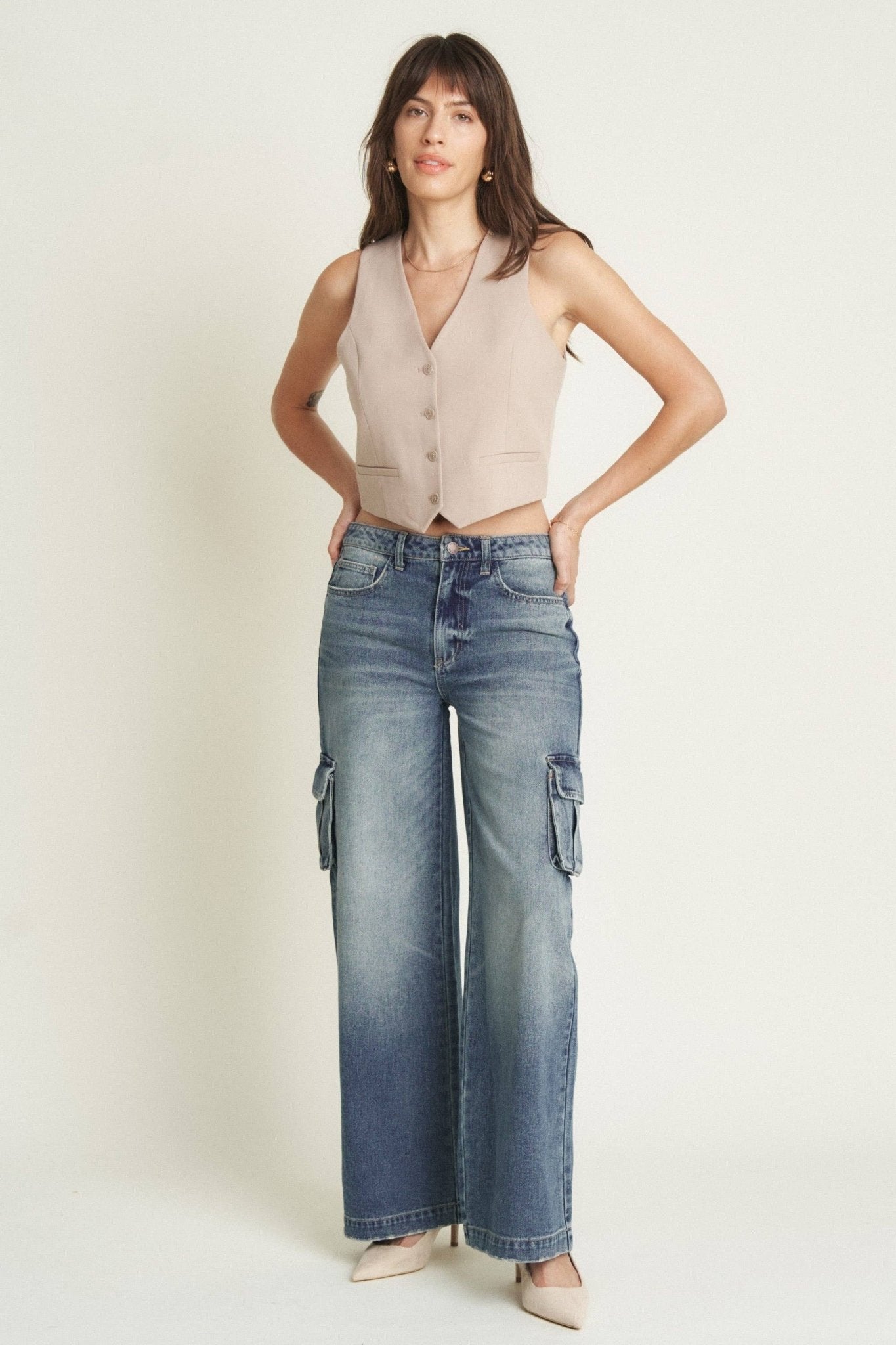 Madison Cargo Aged Indigo - UnLaced Boutique