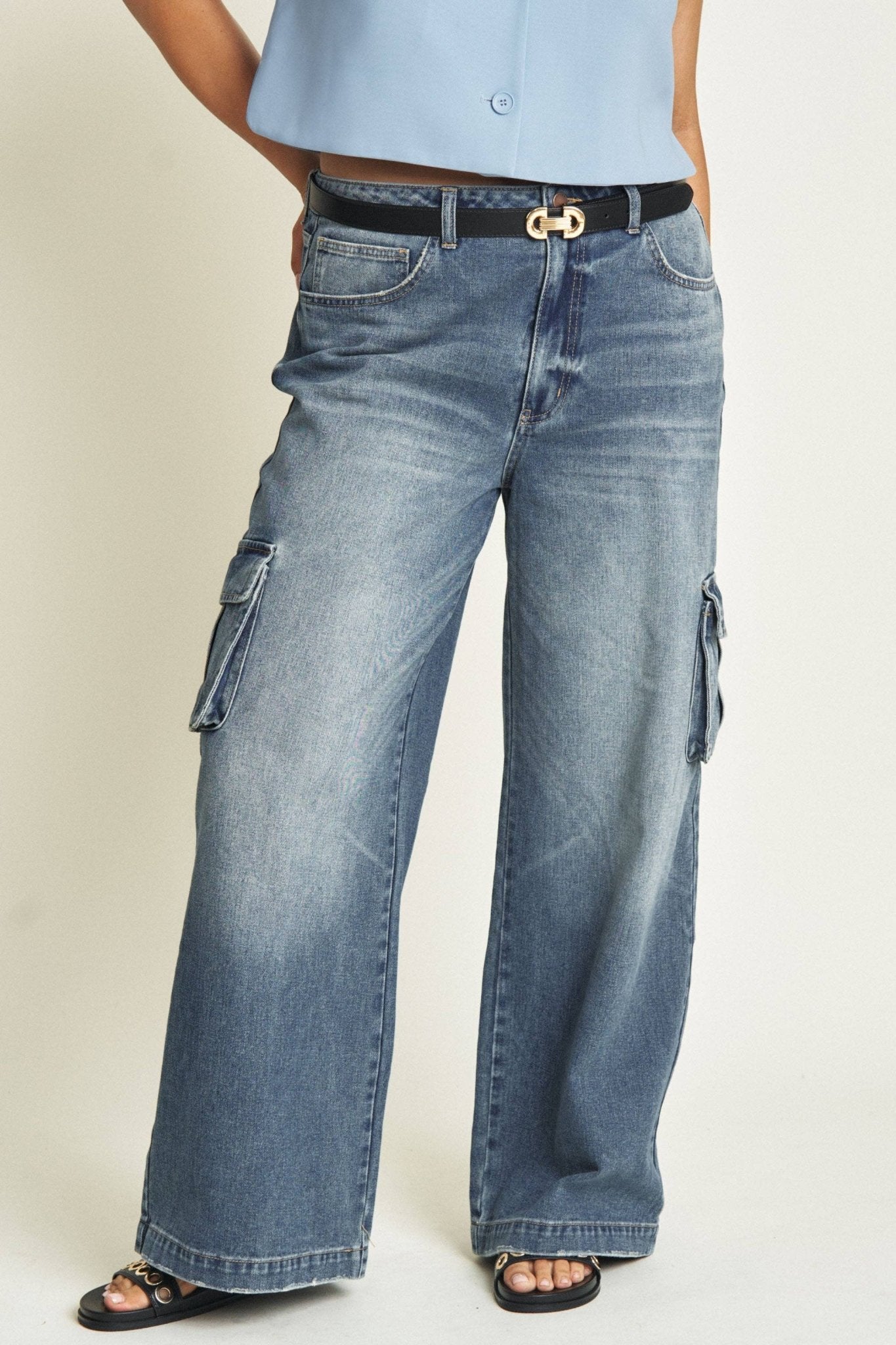 Madison Cargo Aged Indigo - UnLaced Boutique